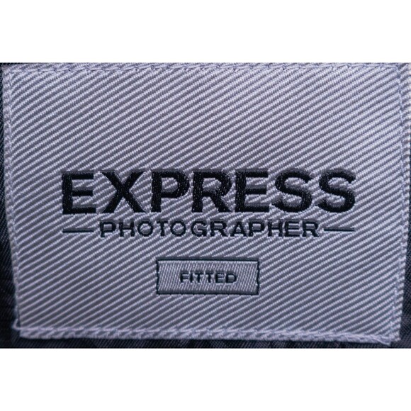 EXPRESS Photographer SLIM Mens Tuxedo Blazer Dinner Jacket 42R Blue Peak - Picture 10 of 14